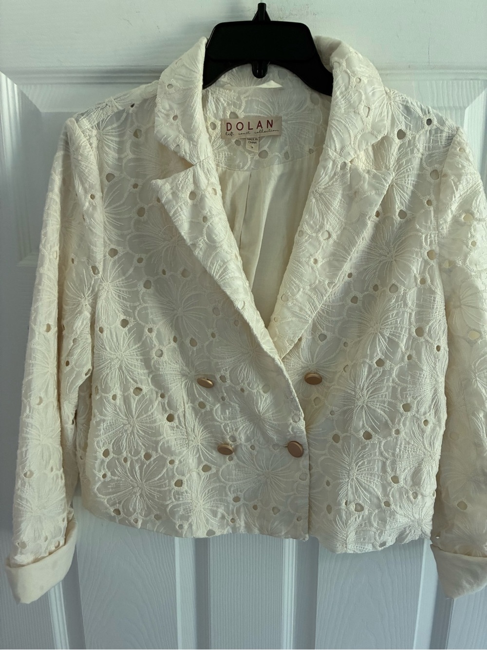 Anthropologie Dolan Women'sRossi Eyelet Moto Jacket Blazer Small